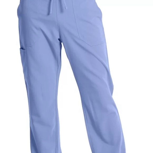 ALL HEART BASICS SCRUB PANTS 2 POCKETS ON FRONT- ROYAL BLUE - Picture 1 of 8